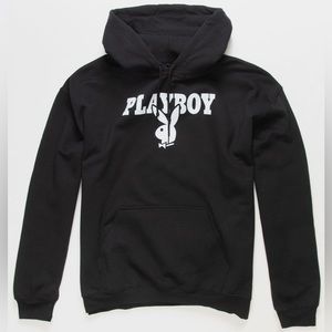 Black Playboy Logo Hoodie